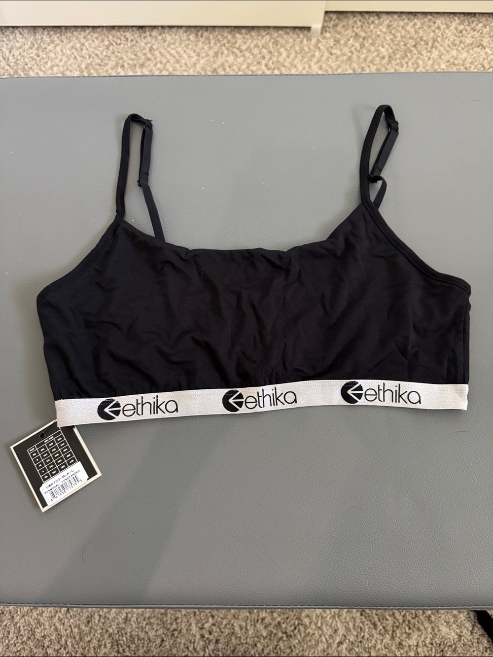 ethika Black Modal Bra